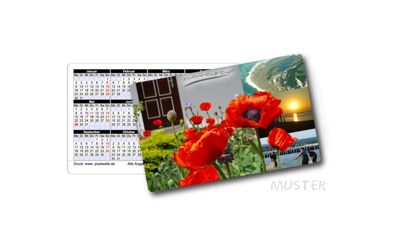 Plastik - Taschen - Kalender 2024 verschiedenen Ostsee-Motiv