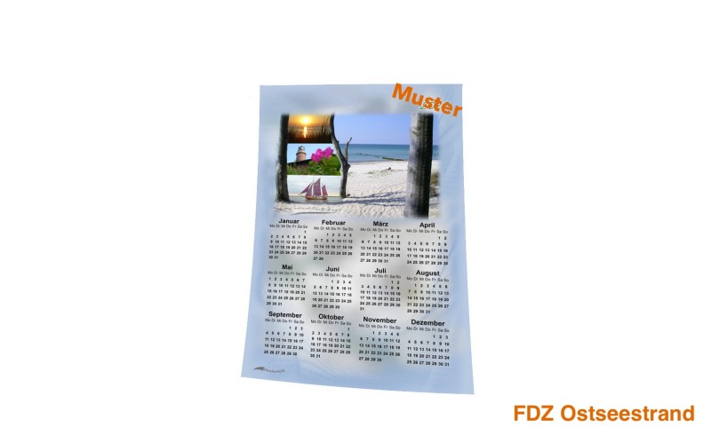 Stoff-Kalender 2024 mit verschiedenen FDZ-Motiven
