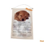 Stoff-Kalender 2024 mit verschiedenen Hunde-Motiven