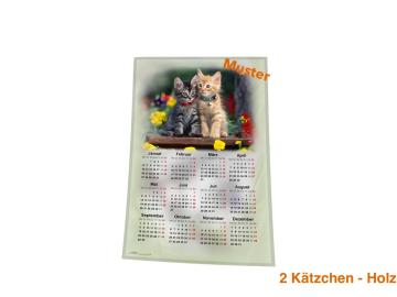 Stoff-Kalender 2024 mit verschiedenen Katzen-Motiven